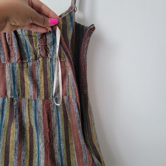 FOREVER 21 BOUTIQUE Earh Colors Striped Romper Size Small - Picture 5 of 7